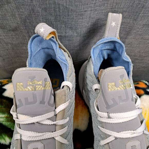 Nike LeBron XVI 16 "MLPS Minneapolis Lakers" Men's 14 Grey Blue White - Picture 11 of 12